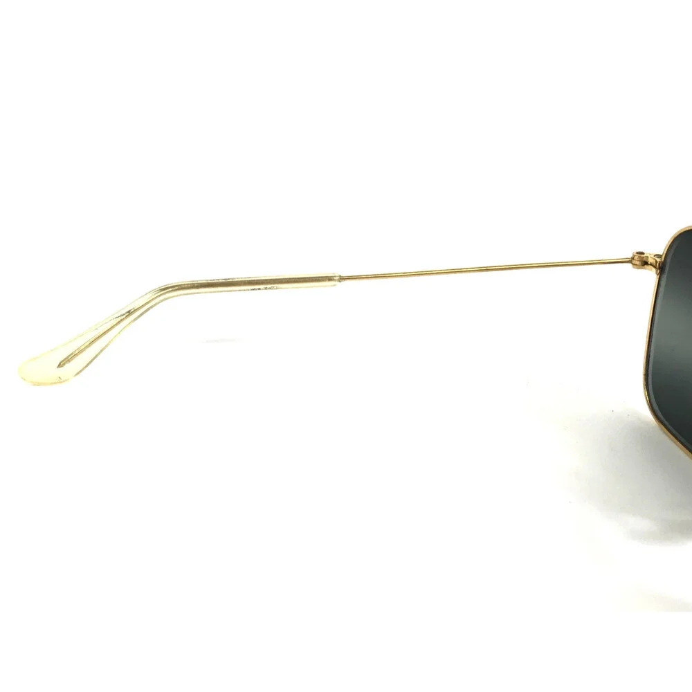 Vintage Bausch & Lomb Ray-Ban Small Sunglasses Caravan Gold w/ Bi-Mirror Lenses
